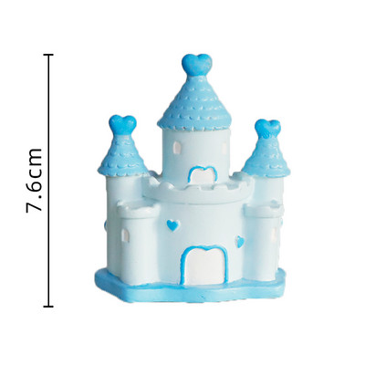 Sretan rođendan Dekoracija Princeza Princeza Dvorac Desertna haljina Ružičasto Plava Pečenje Cupcake Preljevi za torte Zastavice za torte Pary pribor