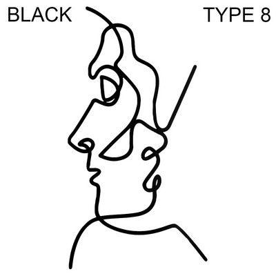 Poklon Zlatno Srebrno Crno nadjev za tortu Umjetnička djevojka Sretan rođendan Apstraktno žensko lice Dekoracija torte Minimalističke linije Pokrivači za tortu