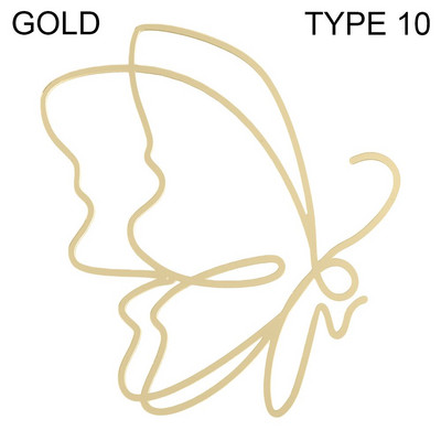 Poklon Zlatno Srebrno Crno nadjev za tortu Umjetnička djevojka Sretan rođendan Apstraktno žensko lice Dekoracija torte Minimalističke linije Pokrivači za tortu