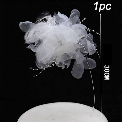 Ružičasti flamingo na vrhu torte Dekoracija anđeoskih krila Akrilna zastavica za Baby Shower Poklon Rođendansko vjenčanje Desert Party Decor Supplies