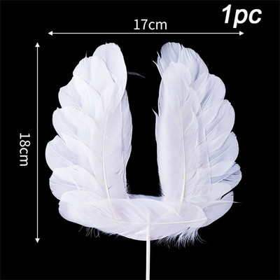 Ružičasti flamingo na vrhu torte Dekoracija anđeoskih krila Akrilna zastavica za Baby Shower Poklon Rođendansko vjenčanje Desert Party Decor Supplies