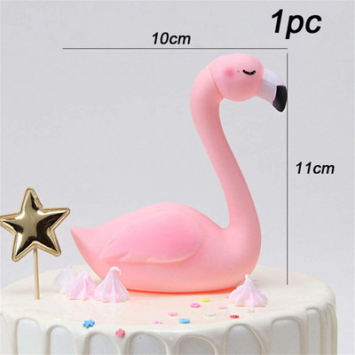 Ružičasti flamingo na vrhu torte Dekoracija anđeoskih krila Akrilna zastavica za Baby Shower Poklon Rođendansko vjenčanje Desert Party Decor Supplies