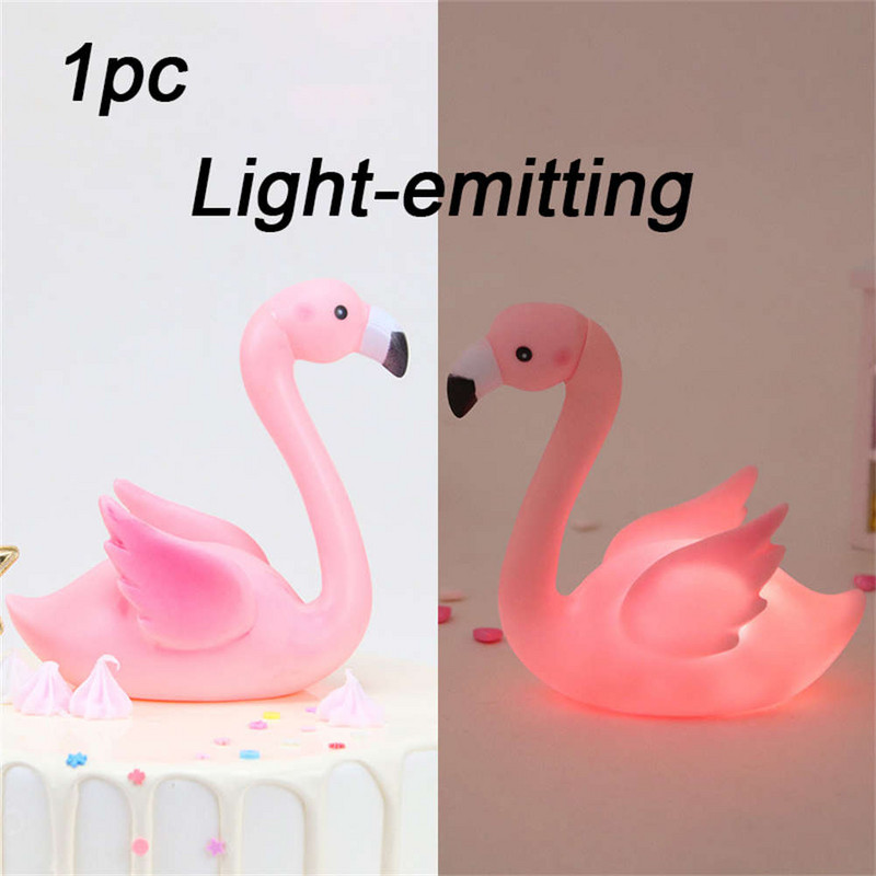 Ružičasti flamingo na vrhu torte Dekoracija anđeoskih krila Akrilna zastavica za Baby Shower Poklon Rođendansko vjenčanje Desert Party Decor Supplies