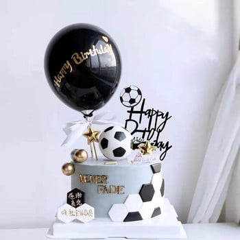 Θέμα ποδοσφαίρου Party Cupcake Topper Happy Birthday Cake Topper Flage For Kids Boy Birthday Party Decors Cake Supplies Δώρα