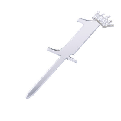 5/10kom zrcalne površine za tortu, akrilni brojevi 0-9 s krunom, dječji rođendanski ukras za tortu, nadjev za godišnjicu vjenčanja