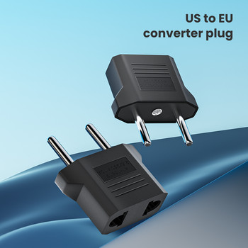 Olaf 1-10PCS Προσαρμογέας βύσματος ΗΠΑ σε ΕΕ 4,0/4,8mm EU Euro KR Converter Travel KR Adapter Electric EU KR Plug Converter Υποδοχή ρεύματος