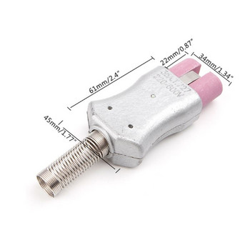Високотемпературен керамичен щепсел за електрически нагревател Промишлен алуминиев нагревателен пръстен щепсел щепсел 6 мм