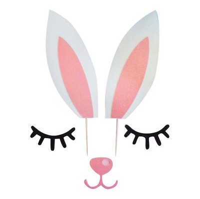 1kom slatkih uspavanih zečjih ušiju Jelene desertne prevlake za tortu za vjenčanje, rođendan, dječji rođendan, uskršnja zabava, kolačić dekoracija