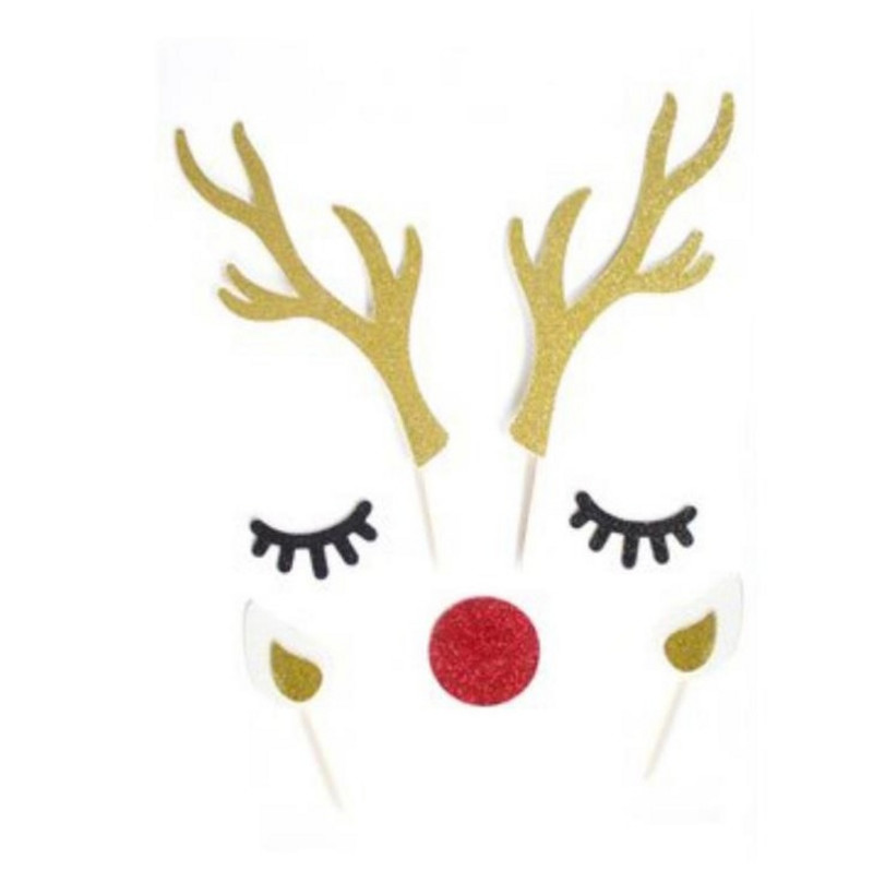 1kom slatkih uspavanih zečjih ušiju Jelene desertne prevlake za tortu za vjenčanje, rođendan, dječji rođendan, uskršnja zabava, kolačić dekoracija