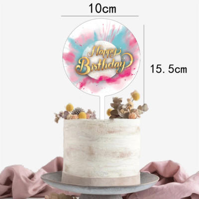 Boldog születésnapi torta dekoratív virág pillangó torta dekoratív otthoni születésnapi buli díszítő cikkek