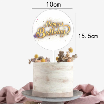 Boldog születésnapi torta dekoratív virág pillangó torta dekoratív otthoni születésnapi buli díszítő cikkek