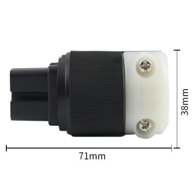 Hubbell HBL8215C američki utikač za napajanje Čisti bakar / pozlaćeni HiFi audio AC kabel za napajanje američki utikač IEC konektor