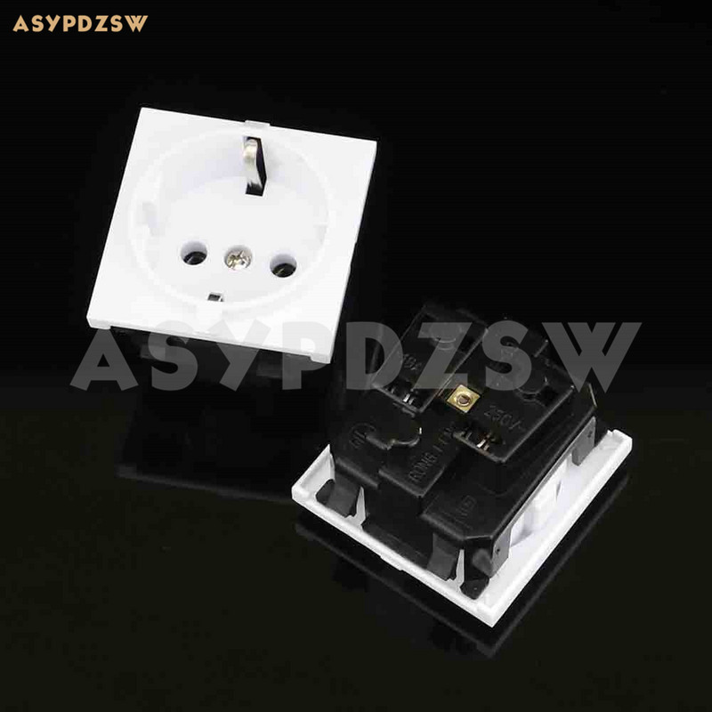 2 DB RONGFENG fehér E-08 EU szabvány AC tápcsatlakozó 16A 250V Aljzat