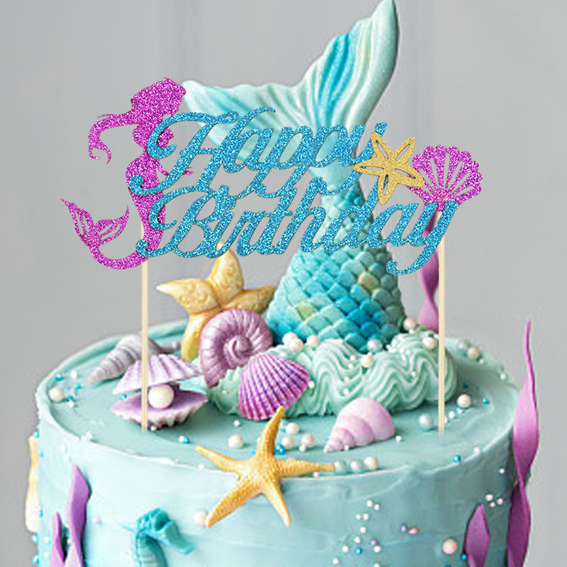 Fiús vagy lányos tortafeltöltő papír torta zászlók a nemek feltárására Bulidíszítések Babazuhany Hableány születésnapi torta kellékek