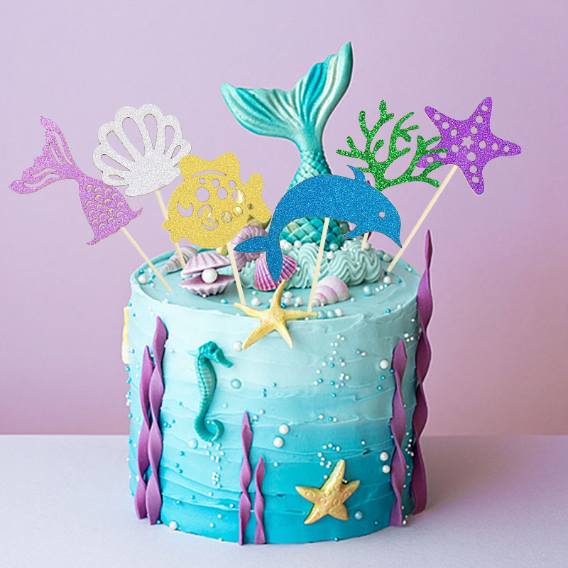 Fiús vagy lányos tortafeltöltő papír torta zászlók a nemek feltárására Bulidíszítések Babazuhany Hableány születésnapi torta kellékek