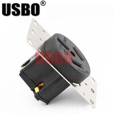 Crni 50A 125V/250V NEMA 10-50P & 10-50R Američki 3-polni industrijski utikač utičnica generator upravljačka ploča utikač utičnica konektor