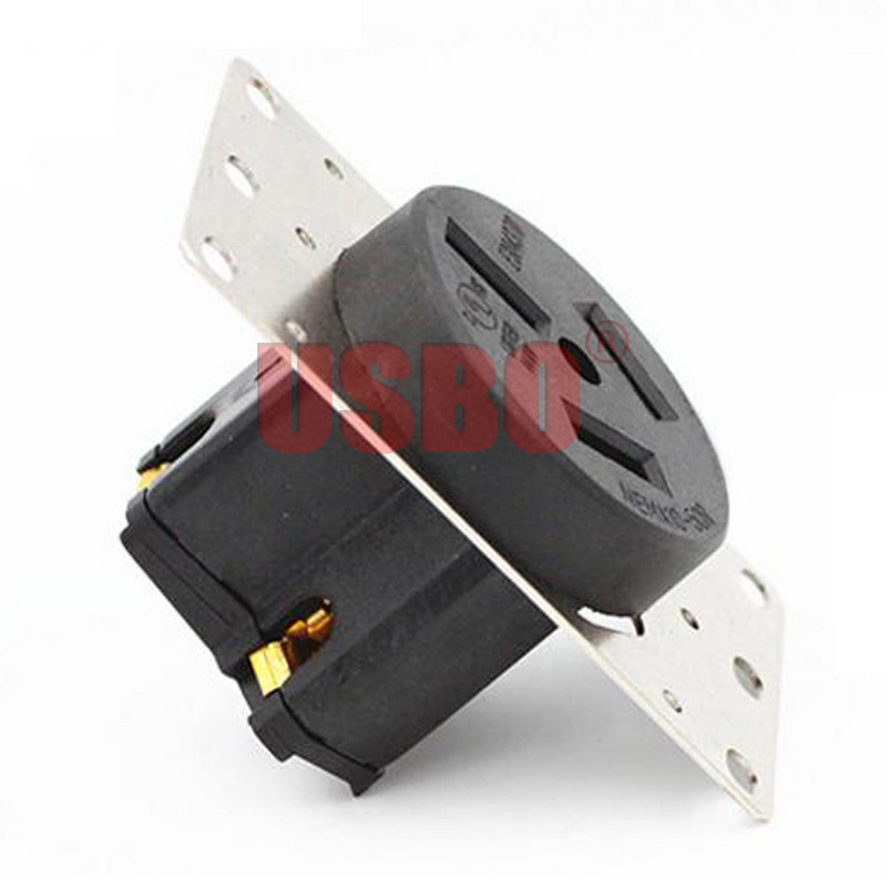 Crni 50A 125V/250V NEMA 10-50P & 10-50R Američki 3-polni industrijski utikač utičnica generator upravljačka ploča utikač utičnica konektor