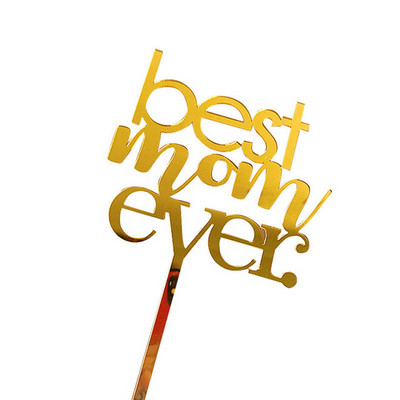 Új boldog anyák napját tortafestő akril arany anya legjobb anyu torta fedő anyu anyák napi születésnapi party tortadíszek