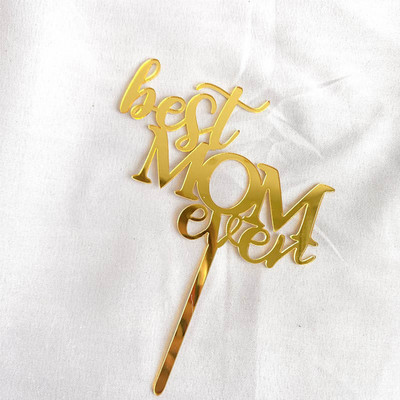 Új boldog anyák napját tortafestő akril arany anya legjobb anyu torta fedő anyu anyák napi születésnapi party tortadíszek