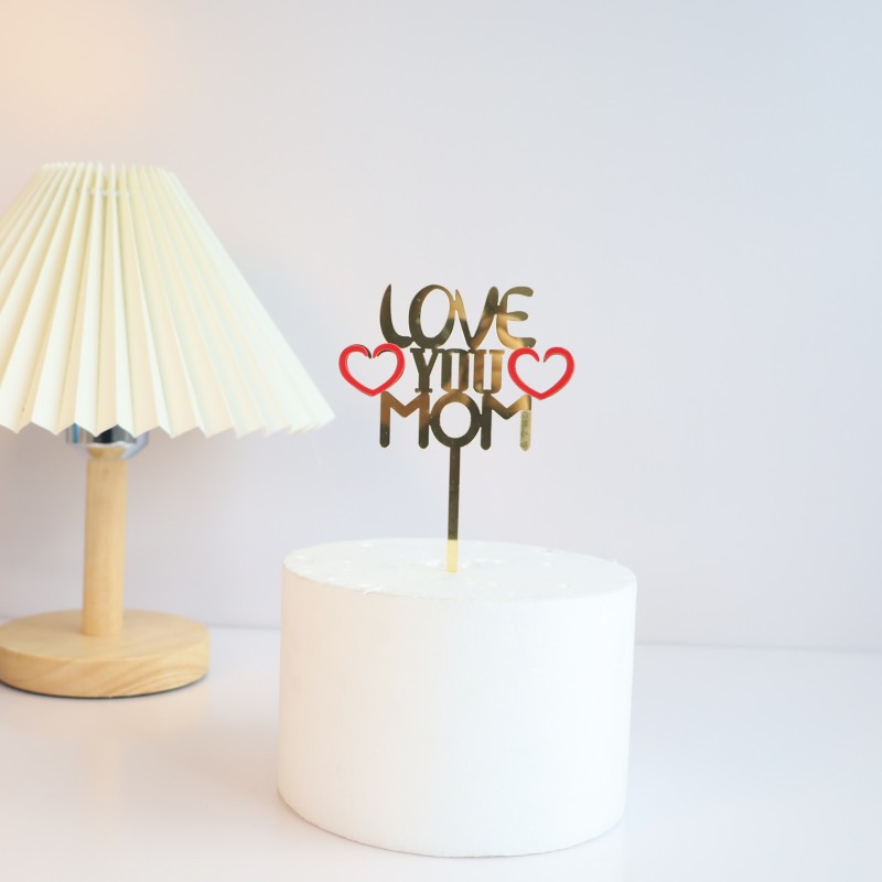 Új boldog anyák napját tortafestő akril arany anya legjobb anyu torta fedő anyu anyák napi születésnapi party tortadíszek