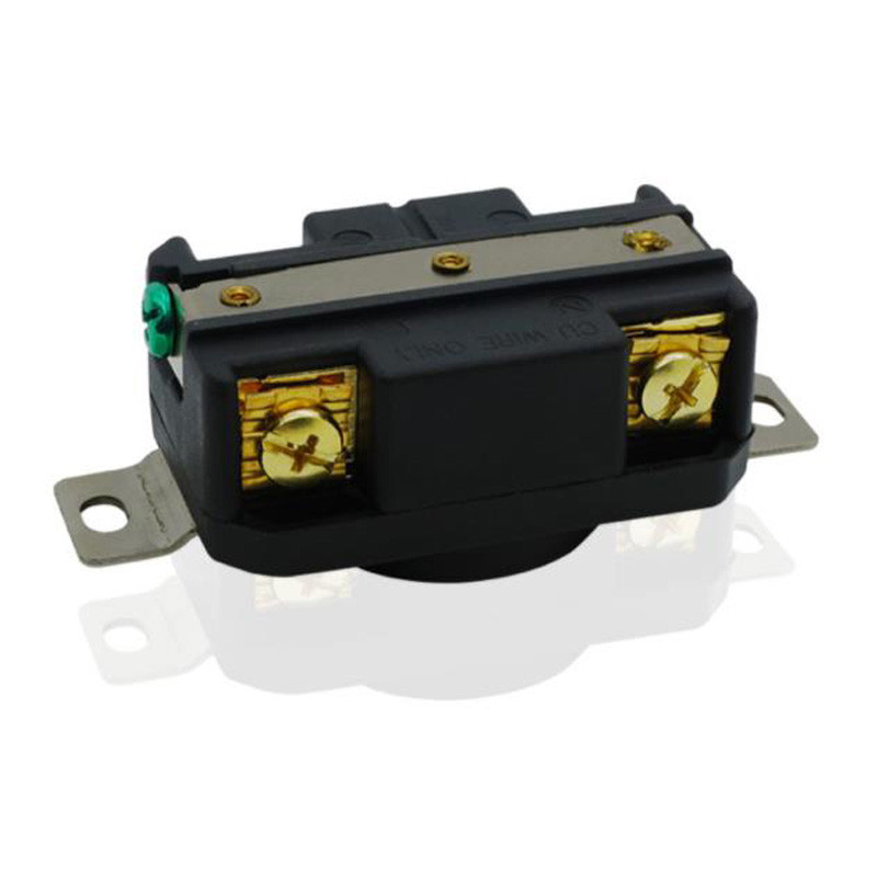 Fekete 30A 120V/208V NEMA L21-30P L21-30R US 5 pólusú Kikapcsolásgátló ipari generátor vezérlőpanel tápcsatlakozó aljzat átalakító