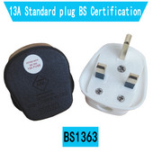 Bijelo crni 3-polni UK glavni utikač Adapter kabela 13A 3250W Električna utičnica uređaja Adapter s osiguračem Kućanski