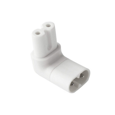 1 kom IEC 320 2-pinski C7 ženski u C8 muški pretvarač AC adaptera pod pravim kutom