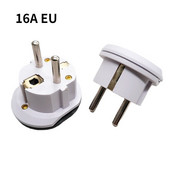 Adaptor de priză UE 16A 250V Adaptor de călătorie UE Convertor 2 priză rotundă Universală de înaltă calitate AU US UK CN la UE Priză de perete AC