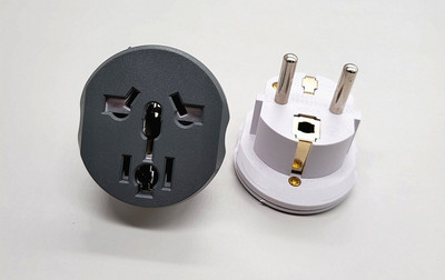 Adaptor de priză UE 16A 250V Adaptor de călătorie UE Convertor 2 priză rotundă Universală de înaltă calitate AU US UK CN la UE Priză de perete AC