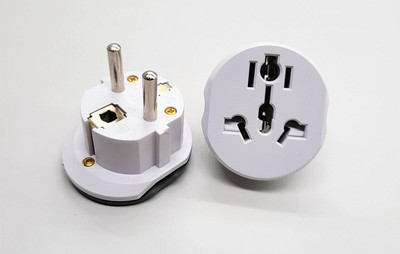 Adaptor de priză UE 16A 250V Adaptor de călătorie UE Convertor 2 priză rotundă Universală de înaltă calitate AU US UK CN la UE Priză de perete AC
