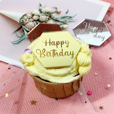 3D akril pillangós tortafedő Esküvői torta díszítő eszközök Tükör arany ezüst cupcake fedő babazuhany születésnapra