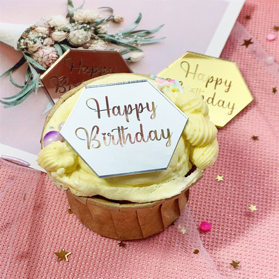 3D akril pillangós tortafedő Esküvői torta díszítő eszközök Tükör arany ezüst cupcake fedő babazuhany születésnapra