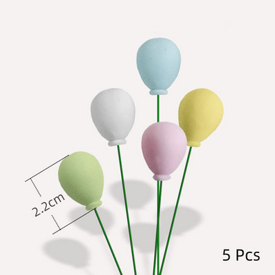 Rainbow Pink Blue Pompom Cloud Topper Topper Happy Birthday Party Festival vjenčanja Desert Decor Zastavice za torte Potrepštine za zabave EL