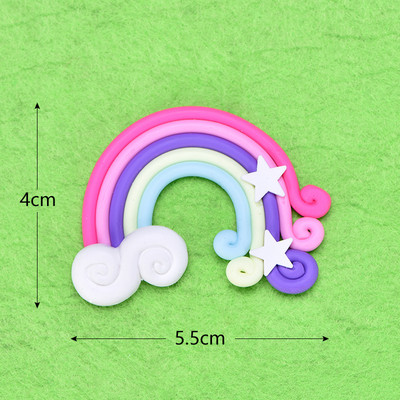 Rainbow Pink Blue Pompom Cloud Topper Topper Happy Birthday Party Festival vjenčanja Desert Decor Zastavice za torte Potrepštine za zabave EL