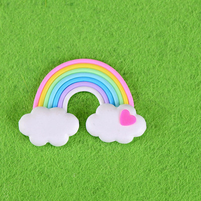 Rainbow Pink Blue Pompom Cloud Topper Topper Happy Birthday Party Festival vjenčanja Desert Decor Zastavice za torte Potrepštine za zabave EL