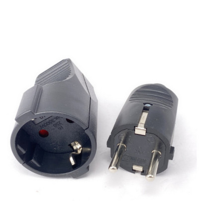 Euro Njemački standard Produžni kabel Utikač Muški Ženski Butt EU Utičnica 16A 250V Uzemljeni Utikač kabela za napajanje