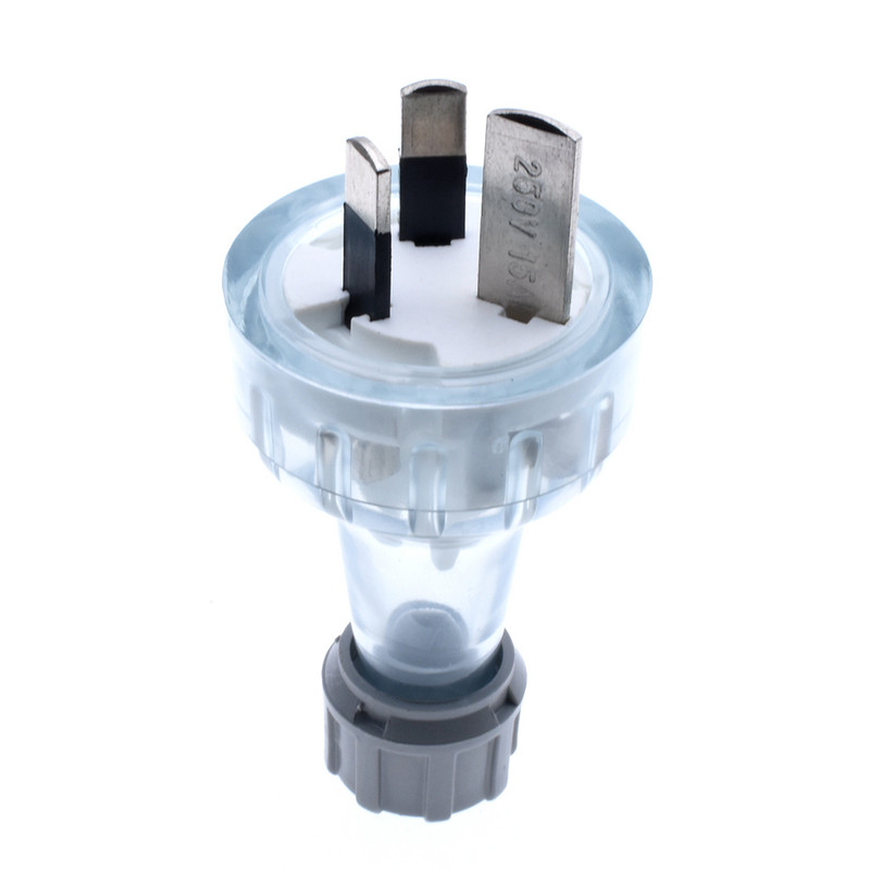 AU NZ utikač sastavljen s mogućnošću ponovnog ožičenja, ženski muški utičnica s 3 kraka, električni AC produžni kabel, uzemljena utičnica s ponovnim ožičenjem SAA