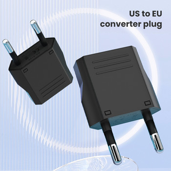 Elough EU Euro KR Plug Adapter US to EU Plug Adapter Travel KR EU Adapter Electric EU Plug Converter Πρίζα Ευρώπη 1-10 τεμ.