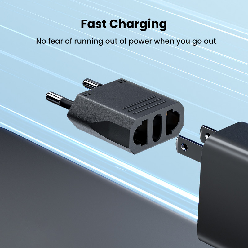 Elough EU Euro KR Adapter utikača SAD-EU Adapter utikača Travel KR EU adapter Električni EU utikač Pretvarač Utičnica za Europu 1-10 kom