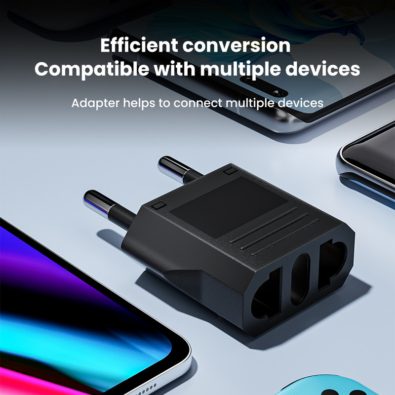 Elough EU Euro KR Adapter utikača SAD-EU Adapter utikača Travel KR EU adapter Električni EU utikač Pretvarač Utičnica za Europu 1-10 kom