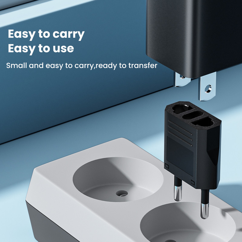 Elough EU Euro KR Adapter utikača SAD-EU Adapter utikača Travel KR EU adapter Električni EU utikač Pretvarač Utičnica za Europu 1-10 kom