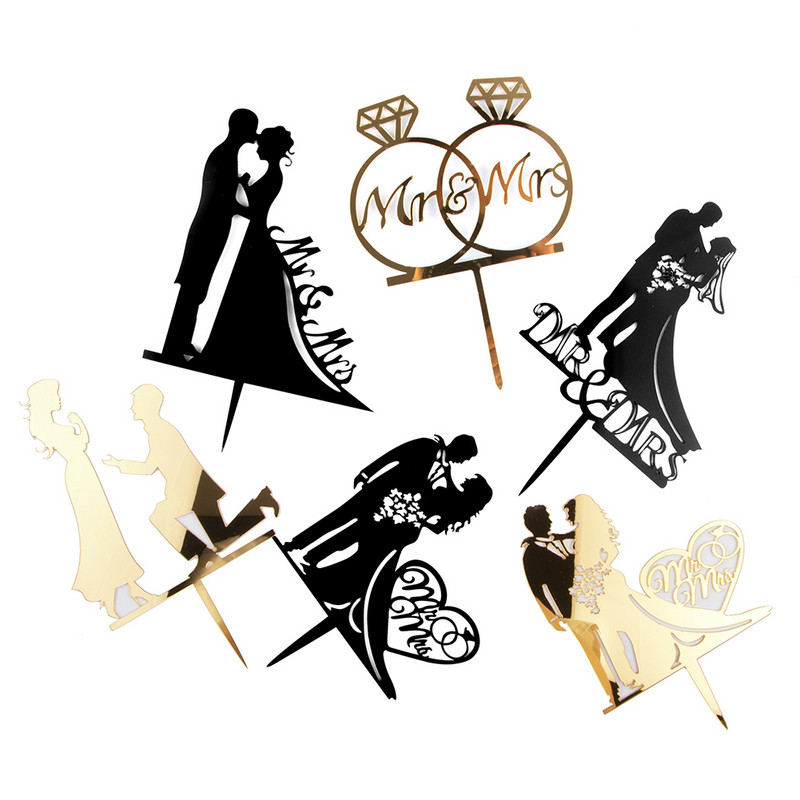 Pulmakoogi pealistükk akrüülist pruut saab koogikaunistusteks Mariage`i aastapäeva sünnipäevapidu küpsetamine magustoidu kooki peal lipu kook