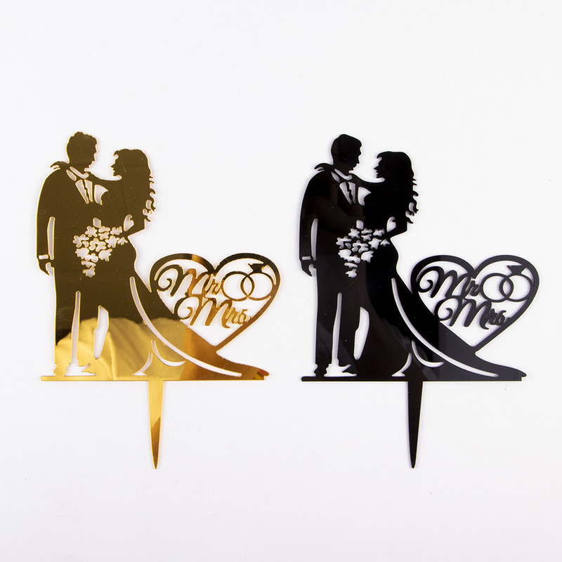 Pulmakoogi pealistükk akrüülist pruut saab koogikaunistusteks Mariage`i aastapäeva sünnipäevapidu küpsetamine magustoidu kooki peal lipu kook