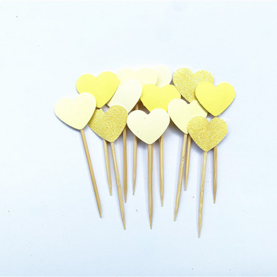 40 db, kézzel készített, szép rózsaszín szívű cupcake-feltét, lány baba zuhany dekoráció, party kellékek születésnapi esküvői party dekoráció