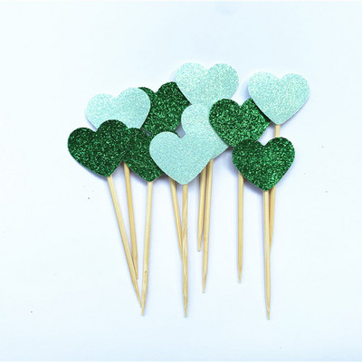 40 db, kézzel készített, szép rózsaszín szívű cupcake-feltét, lány baba zuhany dekoráció, party kellékek születésnapi esküvői party dekoráció