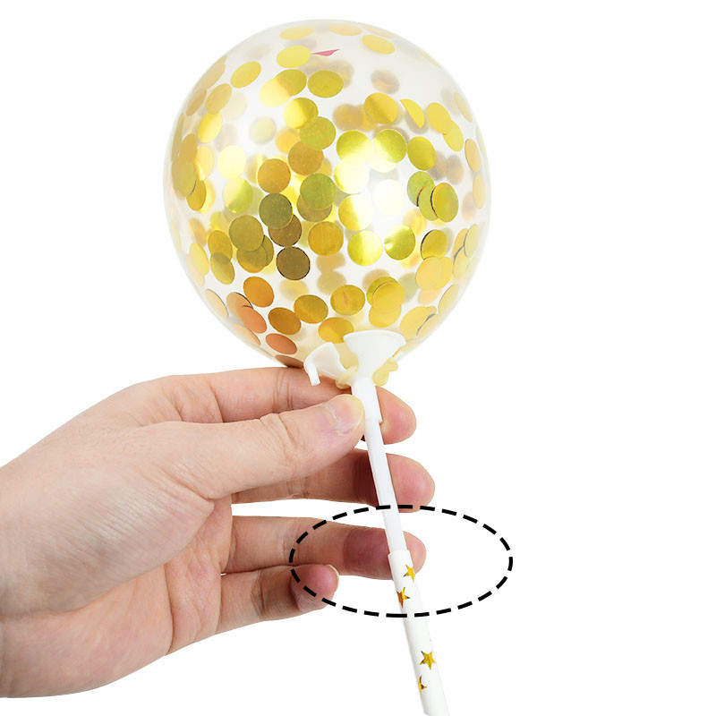 1 set Happy Birthday Topper Topper Rose Gold Silver Star Balon Topper Topper za odrasle, djecu Rođendanska zabava Desert DIY Dekoracije