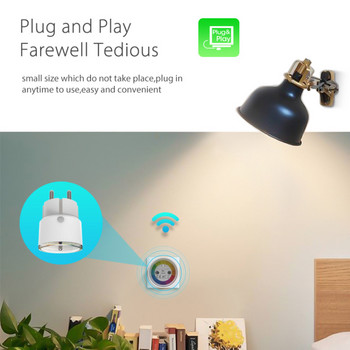 Wifi Power Monitor Socket Дистанционно управление Wireless Fr Plug Universal 16a Outlet Tuya