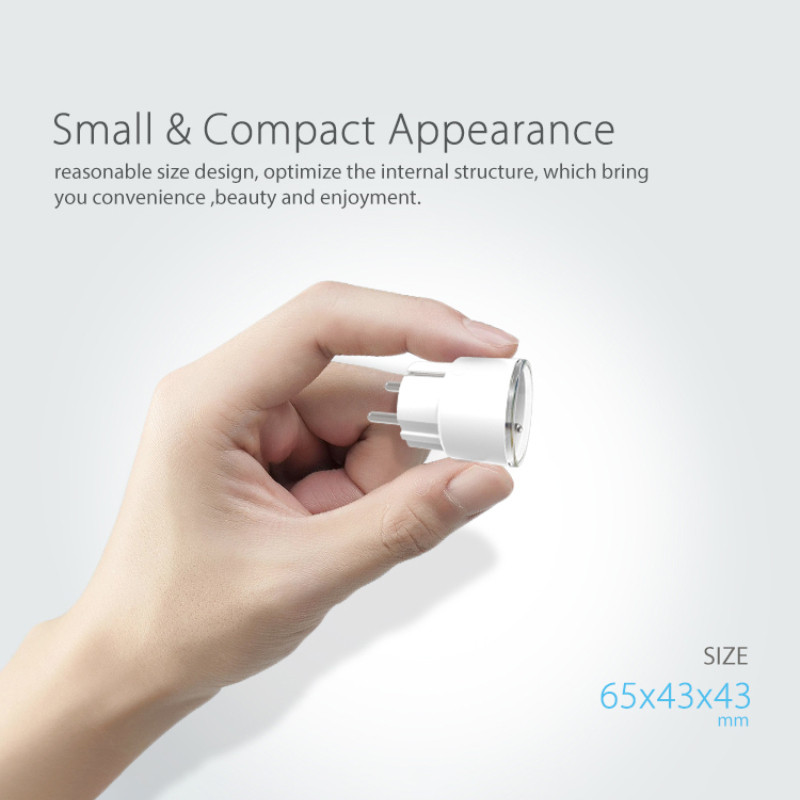 Wifi Power Monitor Utičnica Daljinski upravljač Bežični Fr utikač Univerzalna 16a utičnica Tuya