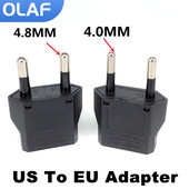 1-10 τεμ. EU Euro KR βύσμα Προσαρμογέας US to EU Προσαρμογέας βύσματος Travel KR EU Adapter Electric EU KR Plug Converter Υποδοχές ρεύματος Πρίζα AC