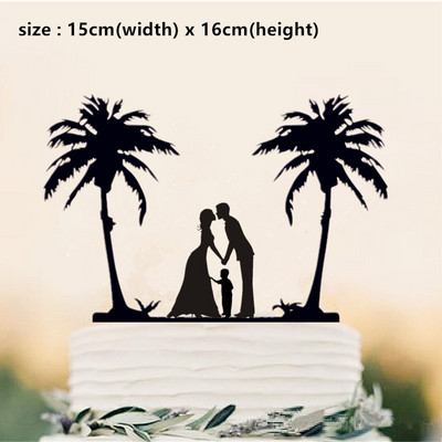 Topper pentru tort în stil de familie, petrecere de nuntă, aniversare de câine pentru copii, decorațiuni pentru duș de mireasă, cadou pentru copii, decor pentru tort, nuntă rustică